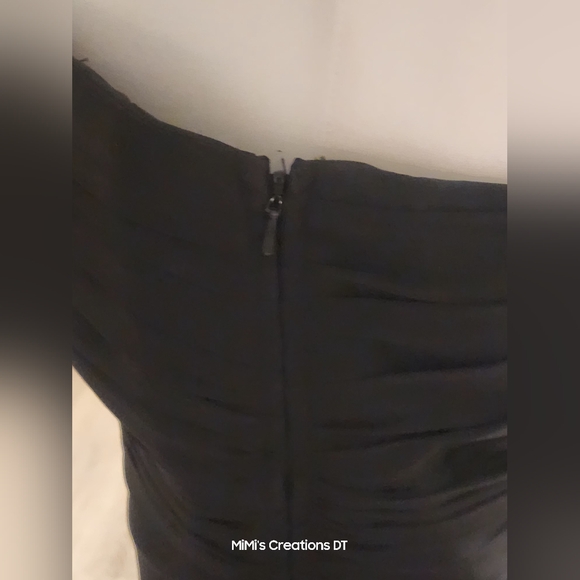 Bari Jay Black One Strap Bridesmaid/Prom Evening Gown - Picture 6 of 9